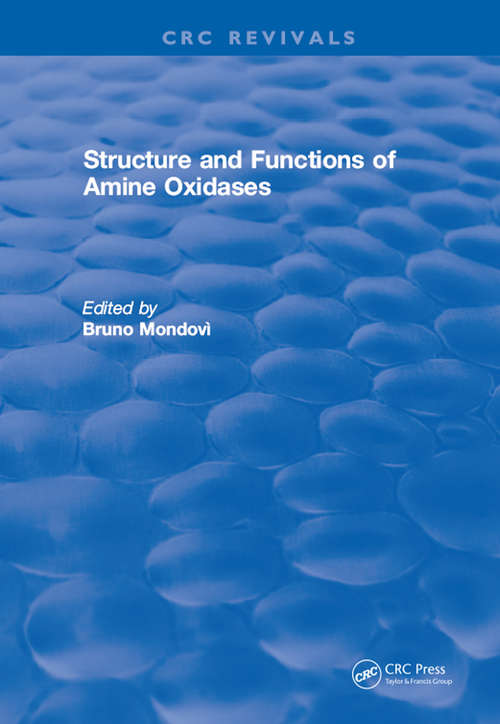 Book cover of Structure and Functions of Amine Oxidases