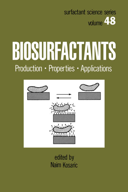 Book cover of Biosurfactants: Production: Properties: Applications (1)