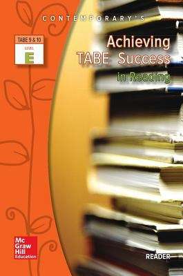 Book cover of Achieving TABE Success In Reading Level E [9 & 10] - Reader