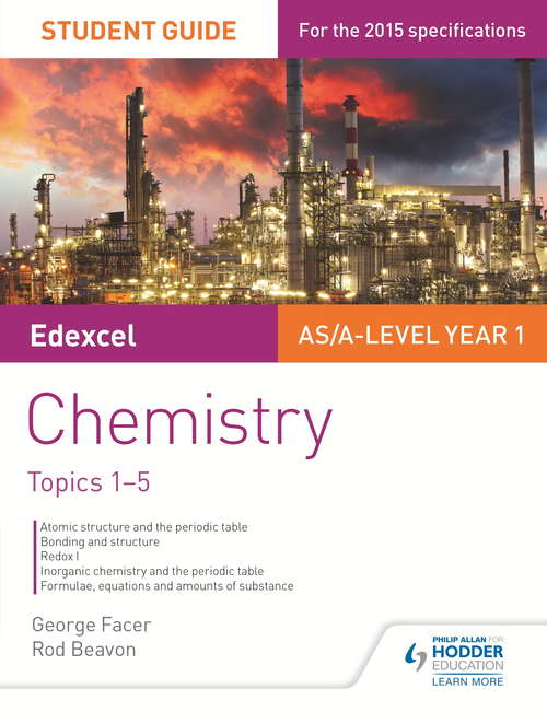 Book cover of Edexcel Chemistry Student Guide 1: Core inorganic and physical chemistry