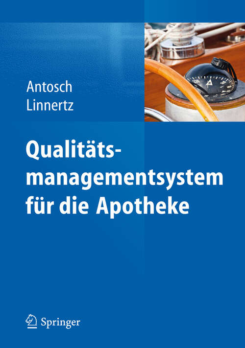 Book cover of Qualitätsmanagementsystem für die Apotheke