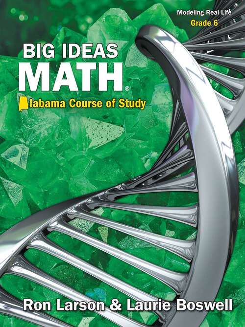 Book cover of Big Ideas Math Alabama 2022 Grade 6