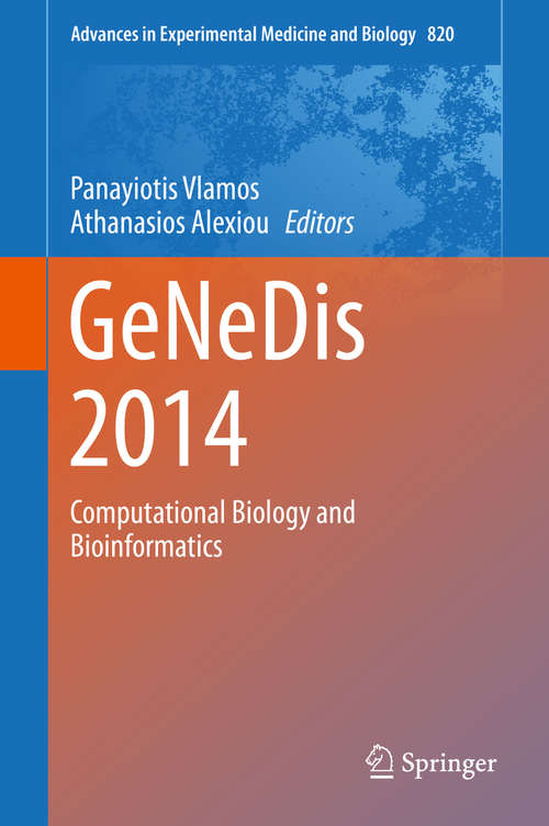 Book cover of GeNeDis 2014