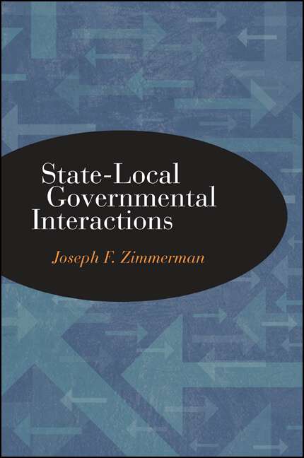Book cover of State-Local Governmental Interactions