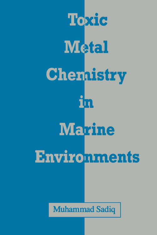 Book cover of Toxic Metal Chemistry in Marine Environments