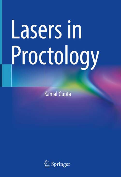 Book cover of Lasers in Proctology (1st ed. 2022)