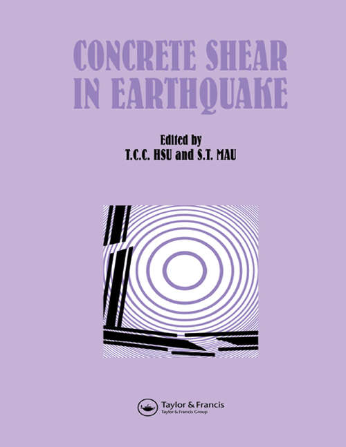 Book cover of Concrete Shear in Earthquake