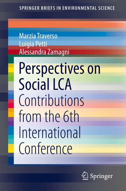 Book cover of Perspectives on Social LCA: Contributions from the 6th International Conference (1st ed. 2020) (SpringerBriefs in Environmental Science)