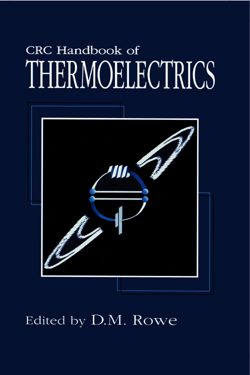 Book cover of CRC Handbook of Thermoelectrics (1)