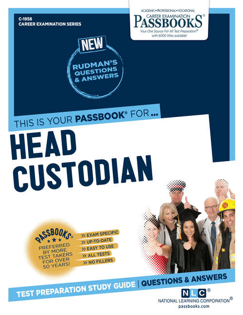 Book cover of Head Custodian: Passbooks Study Guide (Career Examination Series: C-1958)