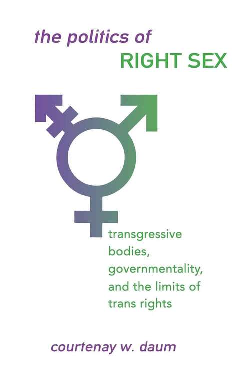 Book cover of The Politics of Right Sex: Transgressive Bodies, Governmentality, and the Limits of Trans Rights