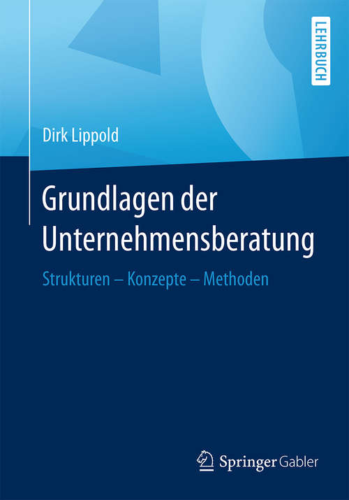 Book cover of Grundlagen der Unternehmensberatung