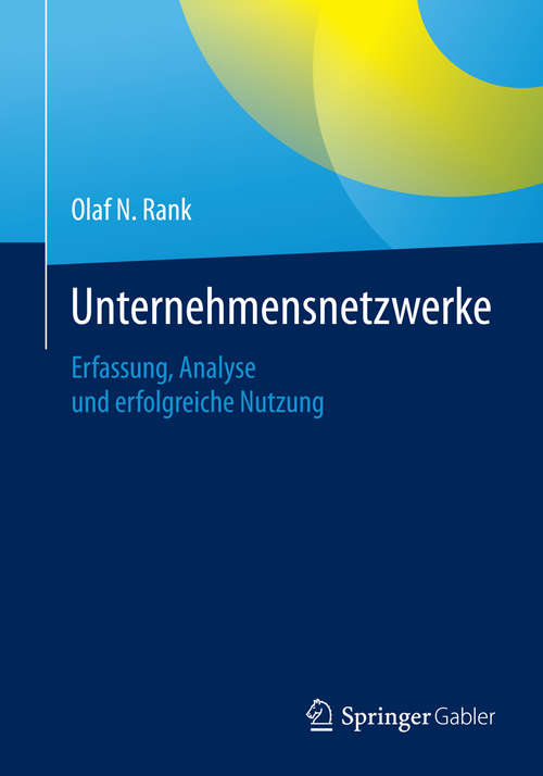 Book cover of Unternehmensnetzwerke