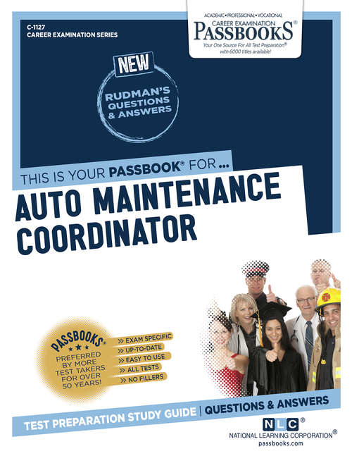 Book cover of Auto Maintenance Coordinator: Passbooks Study Guide (Career Examination Series)