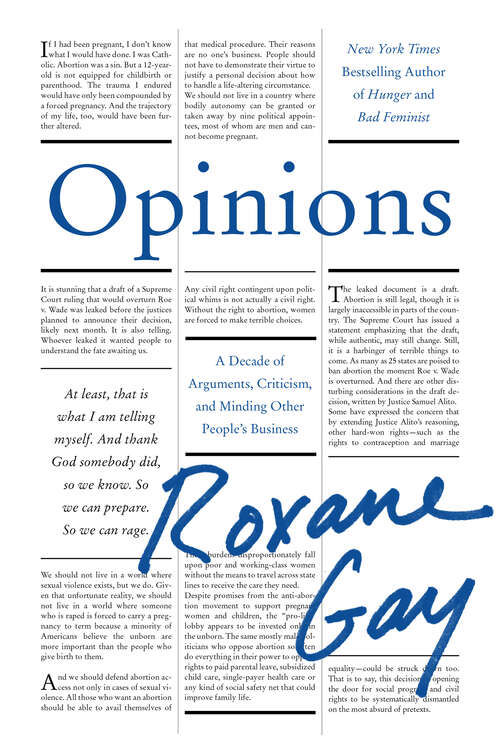 Book cover of Opinions: A Decade of Arguments, Criticism, and Minding Other People's Business