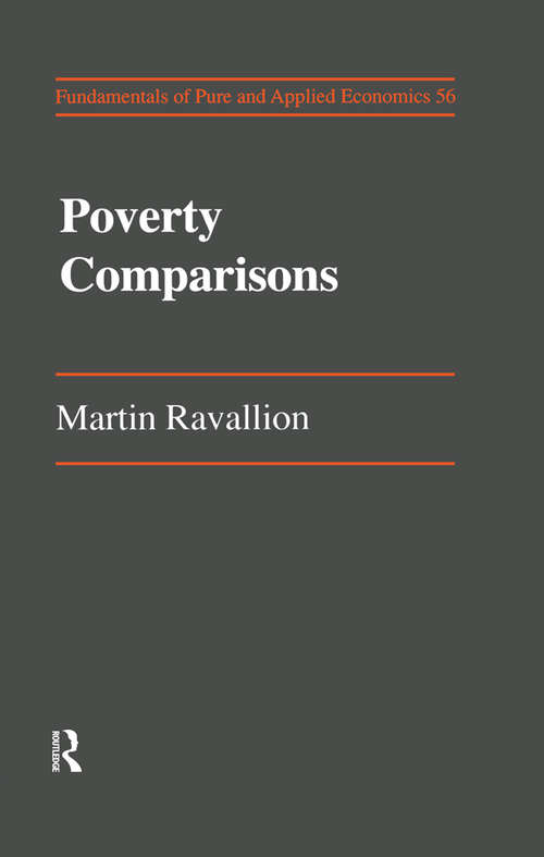 Book cover of Poverty Comparisons: A Guide To Concepts And Methods (Living Standards Measurement Study Working Papers: No. 88)