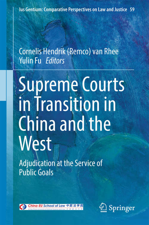 Book cover of Supreme Courts in Transition in China and the West