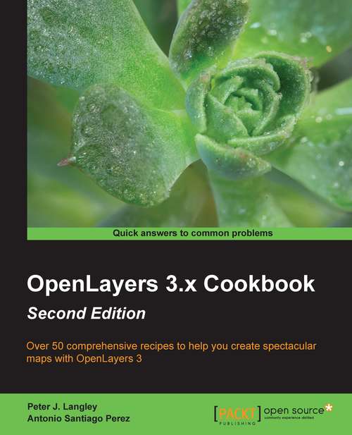 Book cover of OpenLayers 3.x Cookbook - Second Edition
