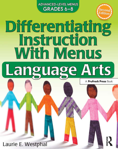 Book cover of Differentiating Instruction With Menus: Language Arts (Grades 6-8) (2)