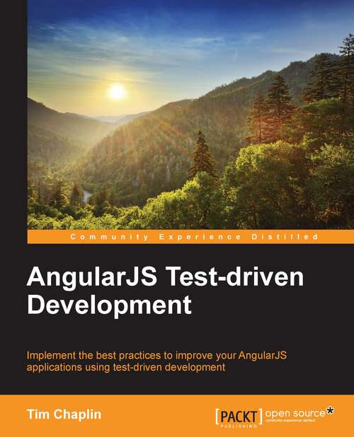 Book cover of AngularJS Test-driven Development