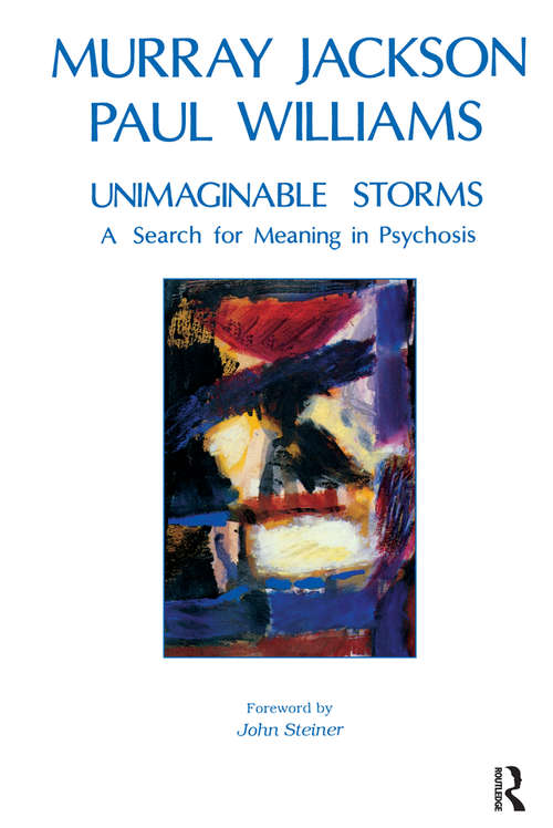 Book cover of Unimaginable Storms: A Search for Meaning in Psychosis