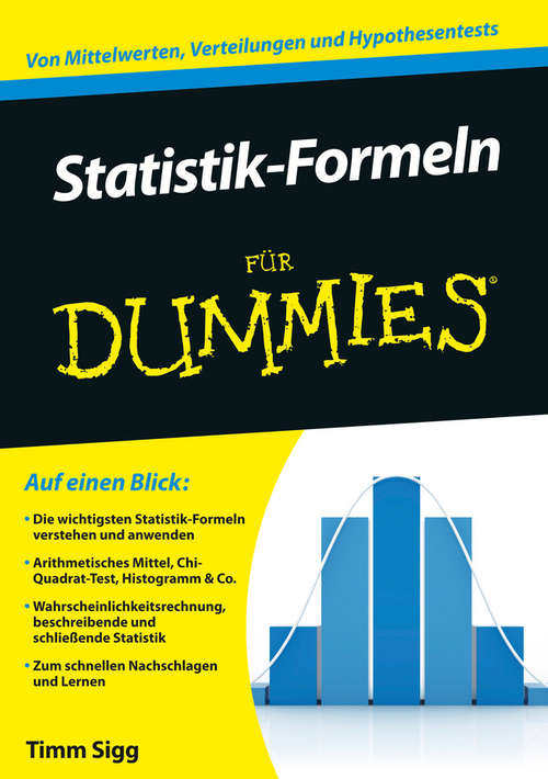 Book cover of Statistik-Formeln für Dummies (Für Dummies)