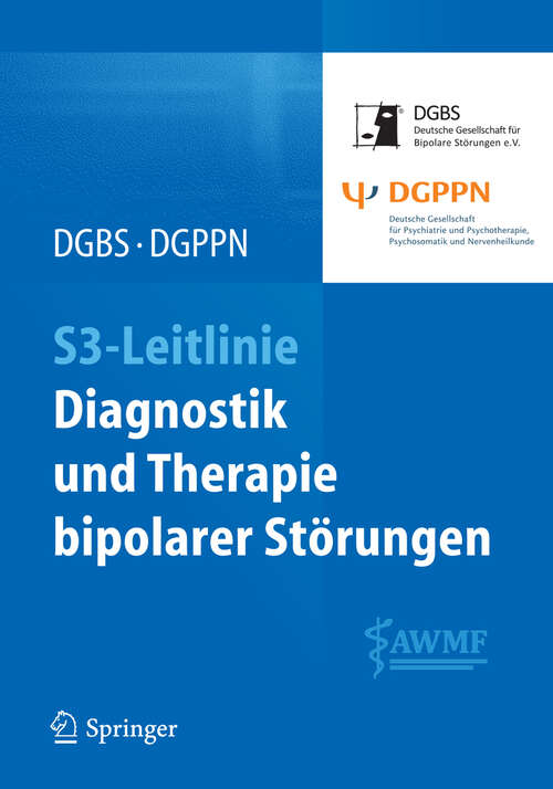 Book cover of S3-Leitlinie - Diagnostik und Therapie bipolarer Störungen