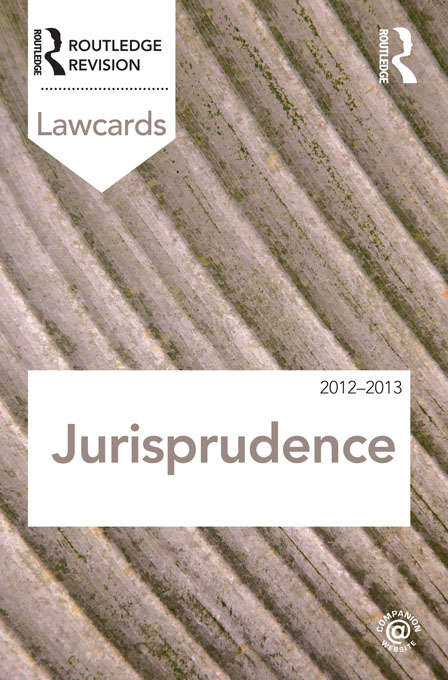 Book cover of Jurisprudence Lawcards 2012-2013 (7) (Lawcards)