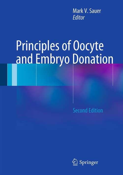 Book cover of Principles of Oocyte and Embryo Donation