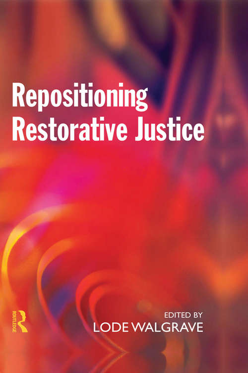 Book cover of Repositioning Restorative Justice