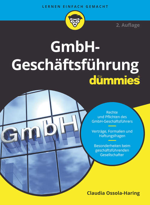 Book cover of GmbH-Geschäftsführung für Dummies (2. Auflage) (Für Dummies)