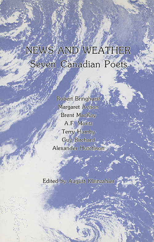 Book cover of News and Weather: Seven Canadian Poets