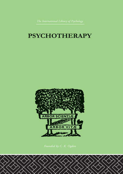 Book cover of Psychotherapy (2)