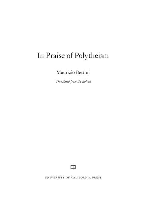 Book cover of In Praise of Polytheism