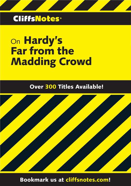 Book cover of CliffsNotes on Hardy's Far from the Madding Crowd