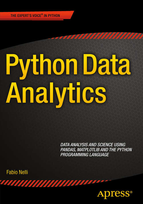 Book cover of Python Data Analytics