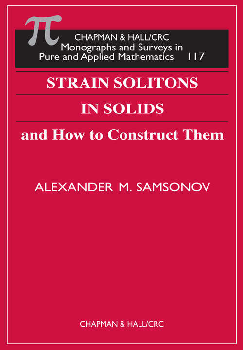 Book cover of Strain Solitons in Solids and How to Construct Them