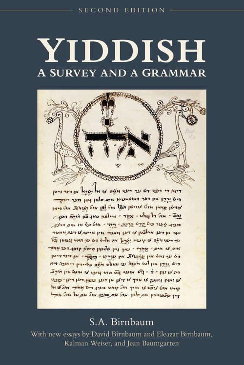 Book cover of Yiddish: A Survey and a Grammar, Second Edition