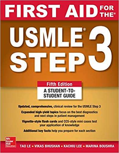 Book cover of First Aid for the USMLE Step 3 (Fifth Edition)