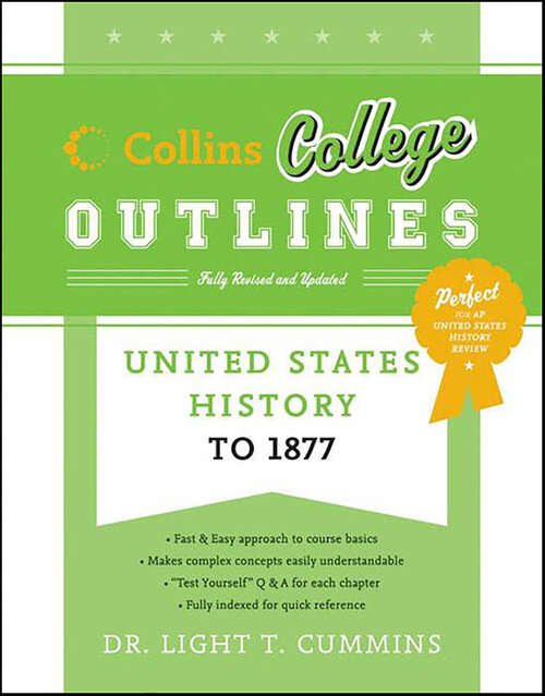 Book cover of United States History to 1877 (Collins College Outlines)