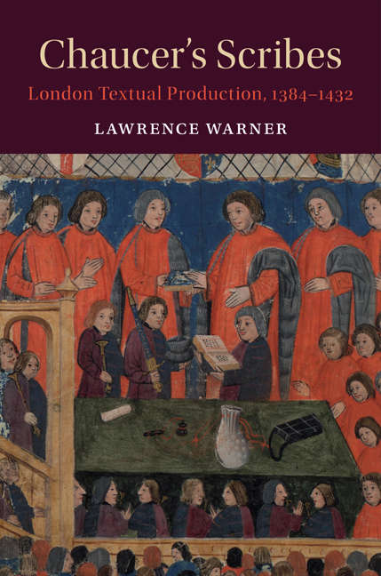 Book cover of Chaucer's Scribes: London Textual Production, 1384–1432 (Cambridge Studies in Medieval Literature)