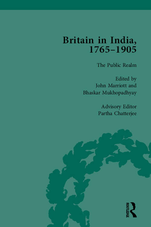 Book cover of Britain in India, 1765-1905, Volume VI