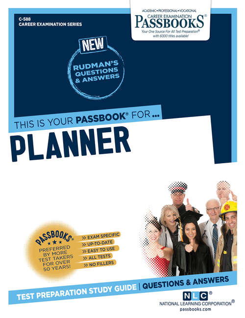 Book cover of Planner: Passbooks Study Guide (Career Examination Series: C-558)