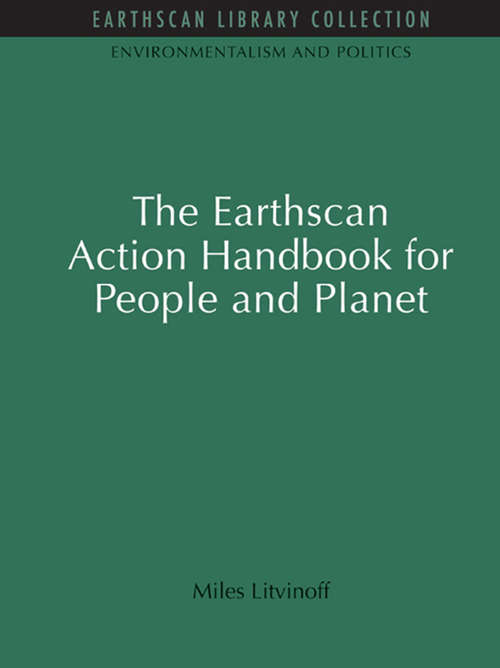 Book cover of The Earthscan Action Handbook for People and Planet (2) (Environmentalism and Politics Set)