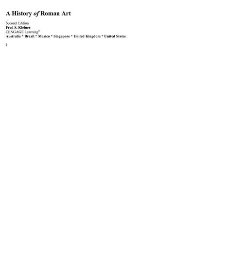 Book cover of A History Of Roman Art (2) (Mindtap Course List Ser.)