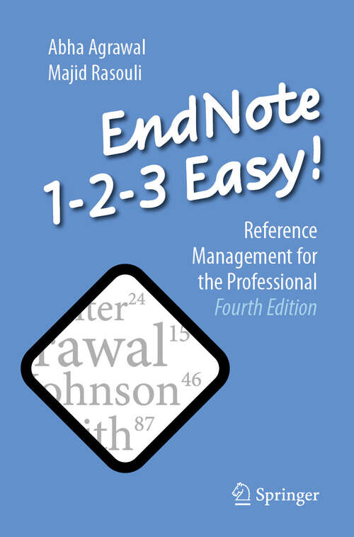 Book cover of EndNote 1-2-3 Easy!: Reference Management for the Professional (Fourth Edition 2024)