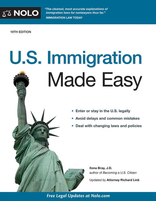 Book cover of U.S. Immigration Made Easy (Nineteenth Edition)