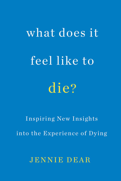 Book cover of What Does It Feel Like to Die?: Inspiring New Insights into the Experience of Dying