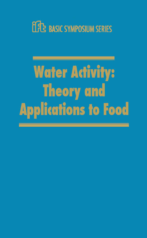 Book cover of Water Activity: Theory and Applications to Food