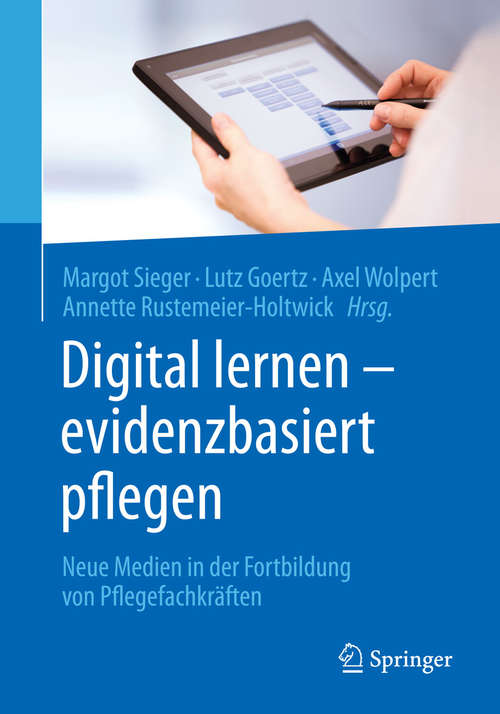 Book cover of Digital lernen - evidenzbasiert pflegen